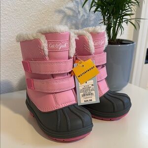 Cat & Jack Pink and Gray Kids' Boots